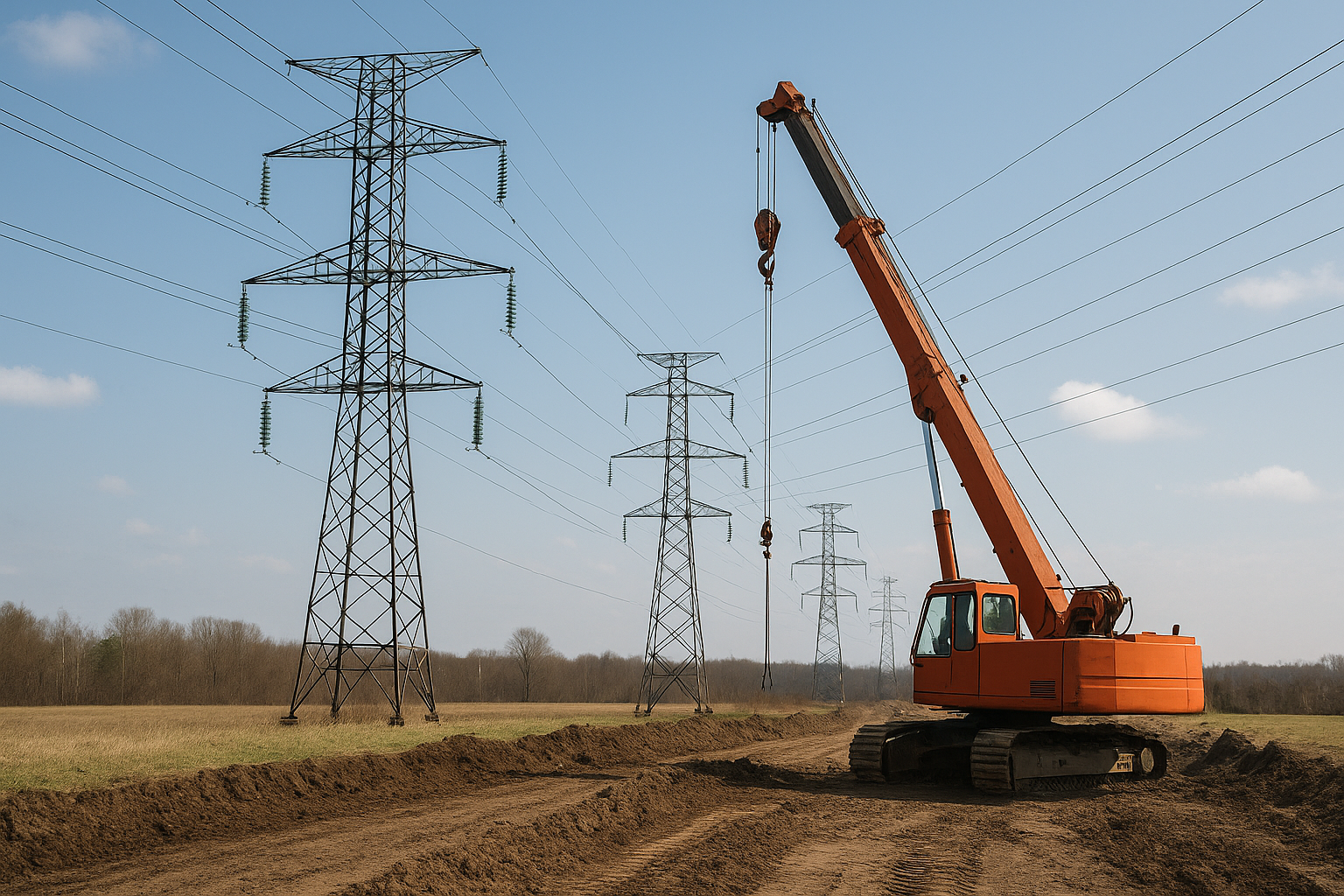 Budowa linii wysokiego napięcia – co warto wiedzieć