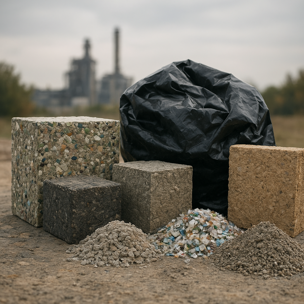 Jakie materiały budowlane można tworzyć z odpadów przemysłowych