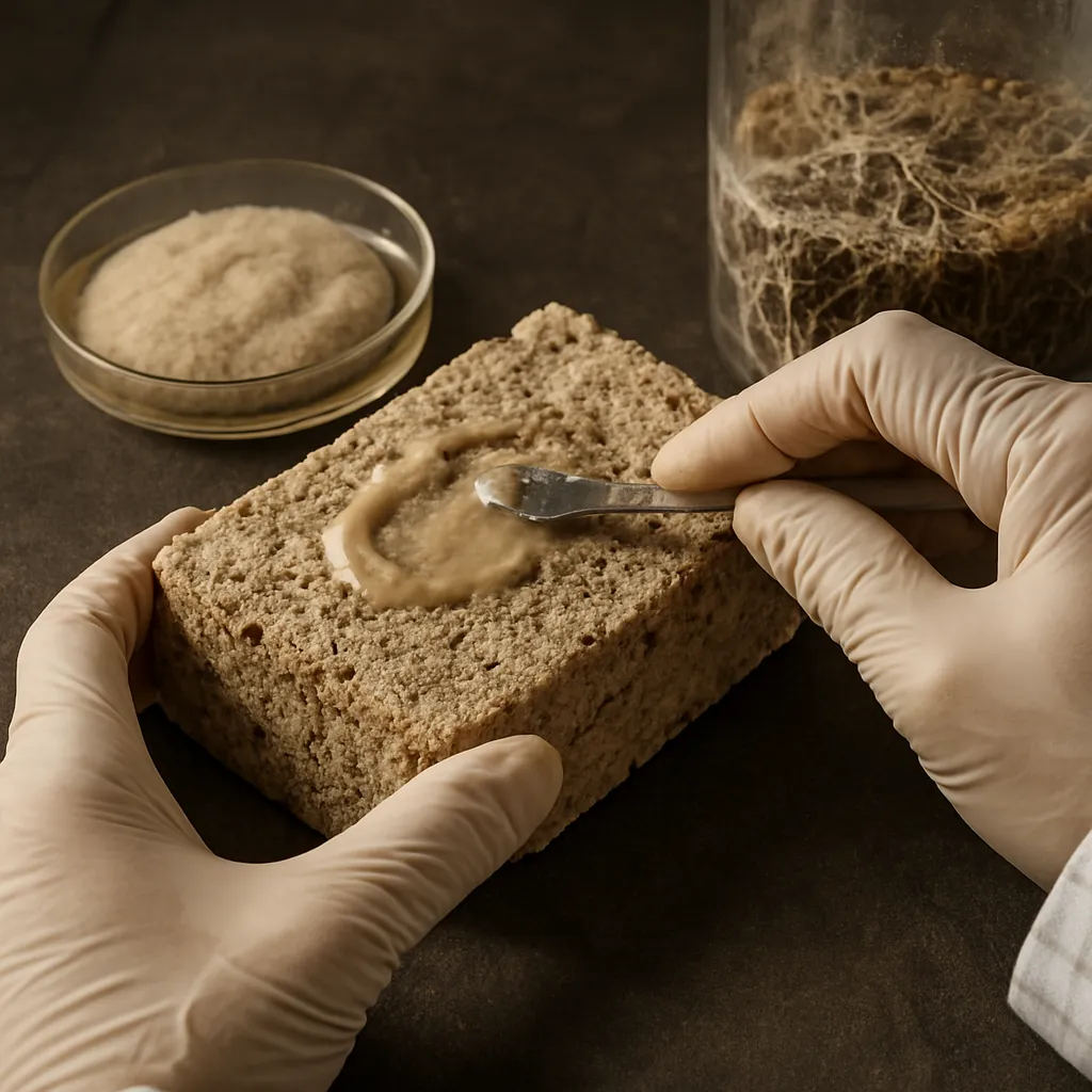 Jak powstają tzw. „żywe” materiały budowlane z bakteriami i grzybami